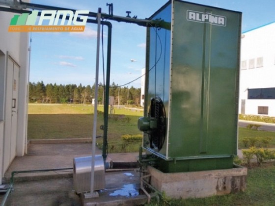 Onde Encontro Restauração para Torre de Resfriamento Evaporativo Brooklin - Restauração para Torre de Resfriamento de água Vettor